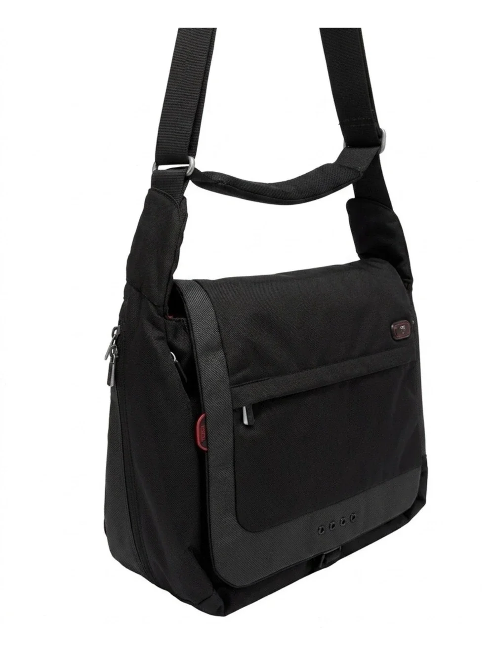 TUMI T-TECH 16” EXPANDABLE MESSENGER LAPTOP NYLON SHOULDER BLACK BAG 5112D